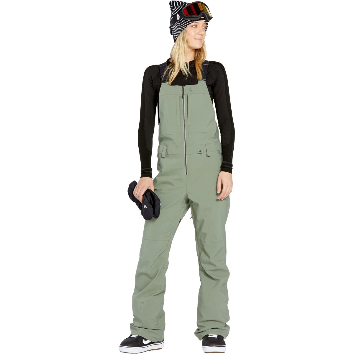 Volcom Volcom Swift Bib Overall - Women's Lichen Green, M