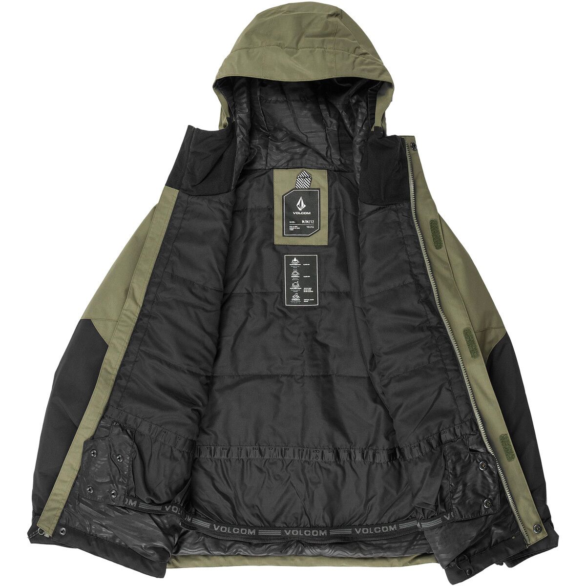 Volcom Boys' Vernon Insulated Snowboard Jacket – 10K Breathable