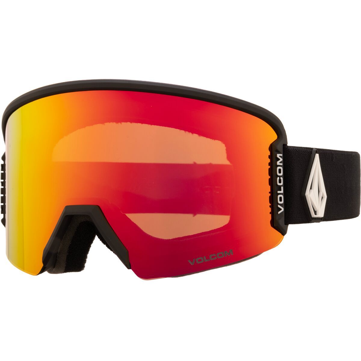 Volcom Garden 2 Goggles Matte Black/Red Chrome, One Size