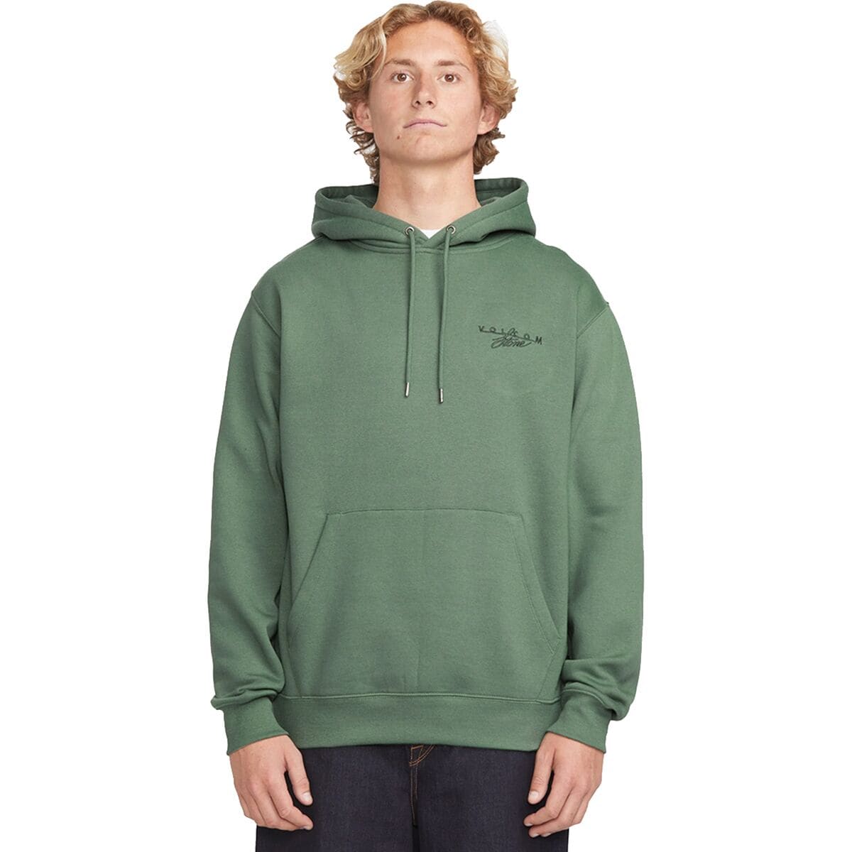 Image of Volcom Calmstone Pullover Hoodie - Men's Light Olive, L