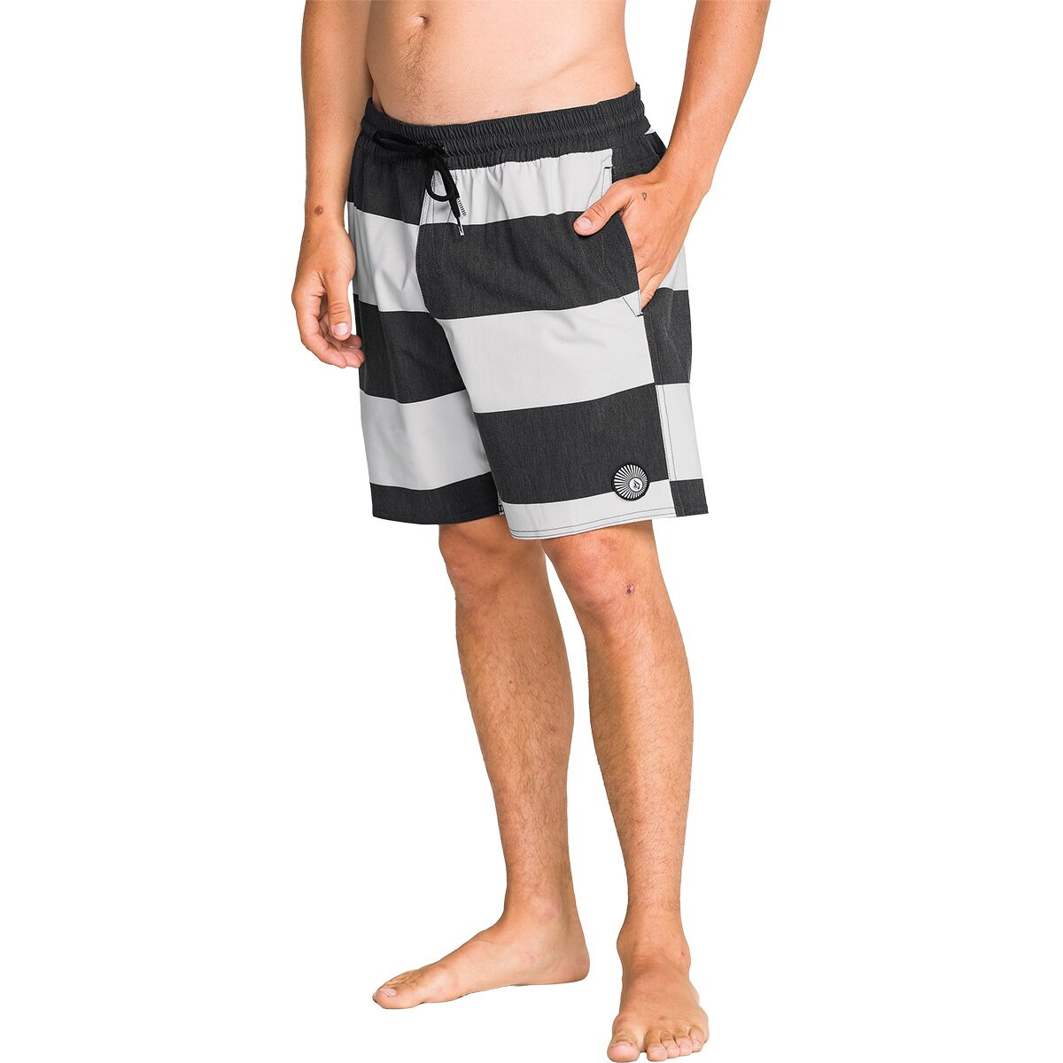 Image of Volcom Psyche Cotton 17in Swim Trunk - Men's Black, XXL