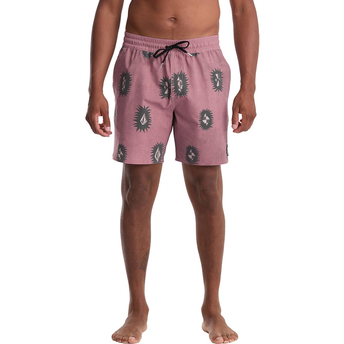 Image of Volcom Psyche Cotton 17in Swim Trunk - Men's Stone Rose, S