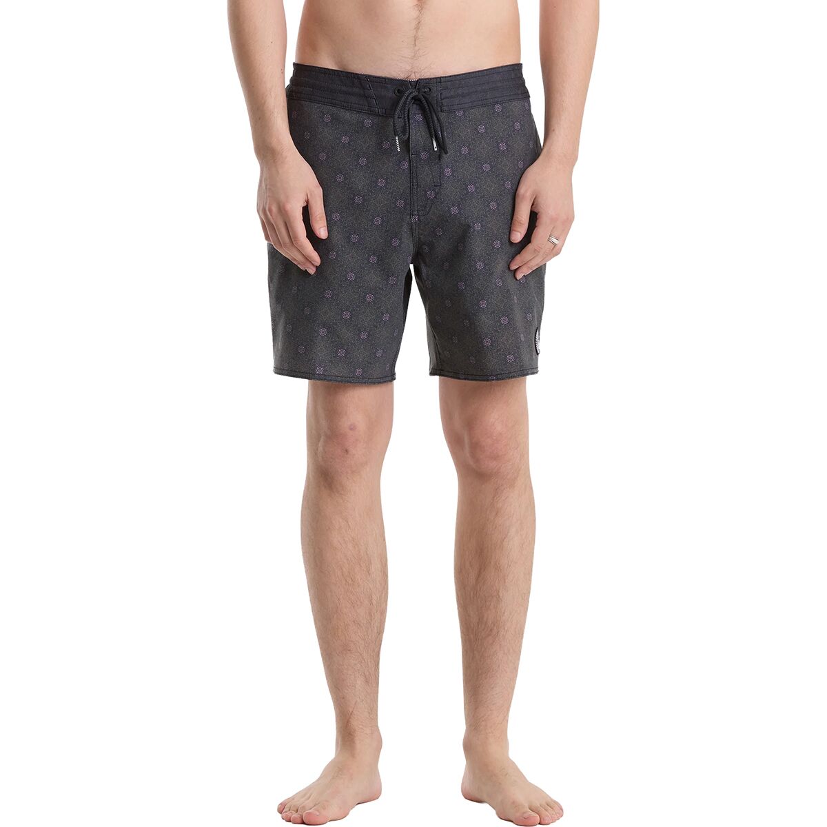 Image of Volcom Psyche Cotton Stoney 17in Boardshort - Men's Black, 33