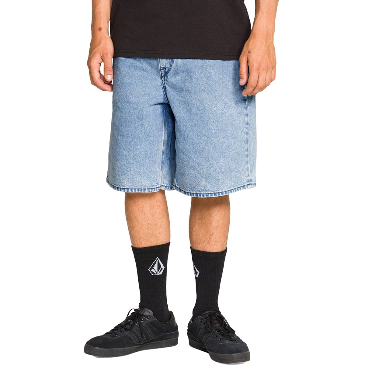Image of Volcom Billow Denim 22 Short - Men's Pale Aqua, 31