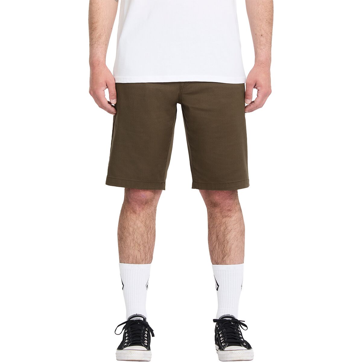 Image of Volcom Frickin Modern Stretch 21 Short - Men's Sage Leaf, 30