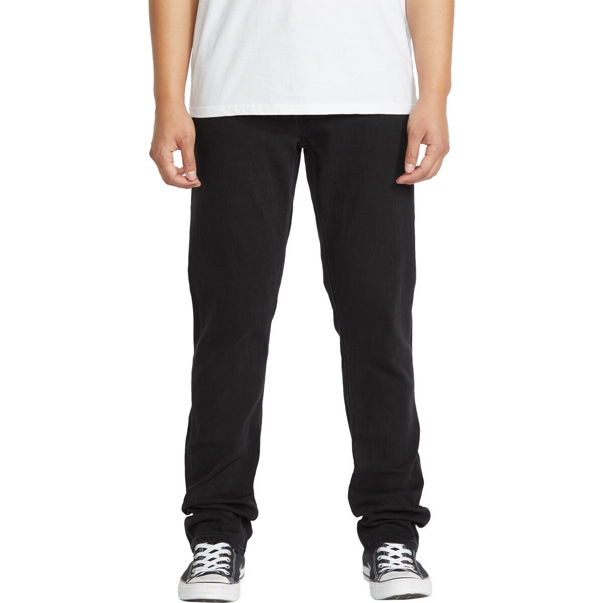 Image of Volcom Vorta Denim Pant - Men's Black Out, 34x32