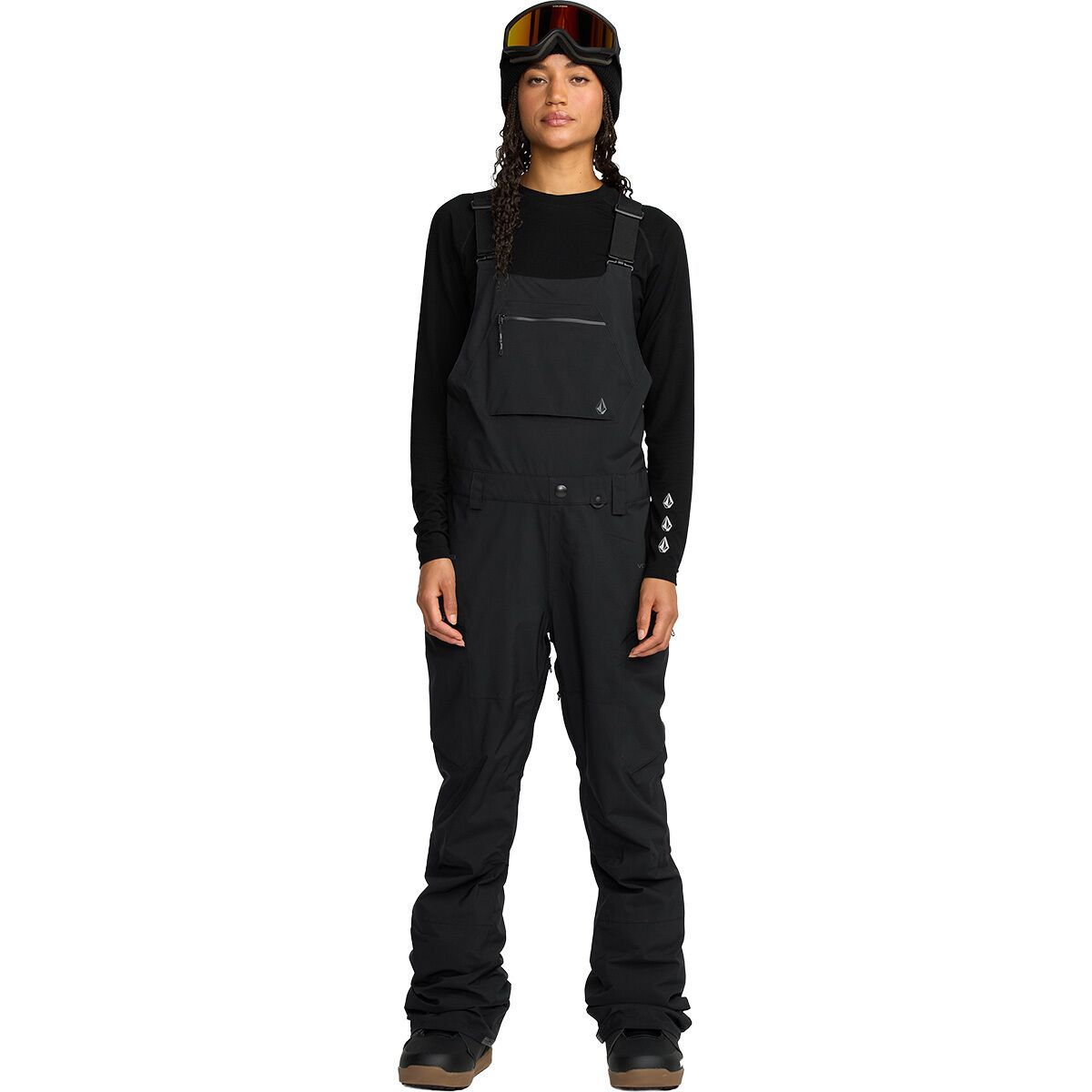 Image of Volcom Ash Stretch GORE Bib Overall - Women's Black, M