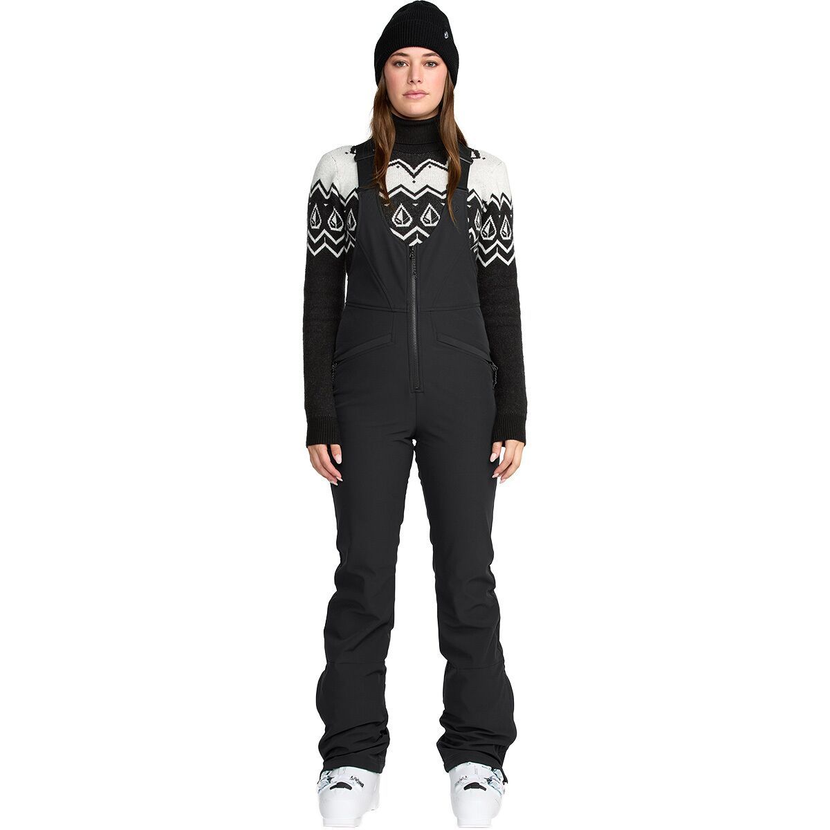 Image of Volcom Battle Stretch Bib Pant - Women's Black, XS