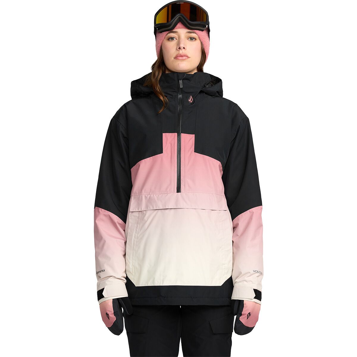 Image of Volcom Fern Insulated Gore Pullover - Women's Mesa Rose, XS