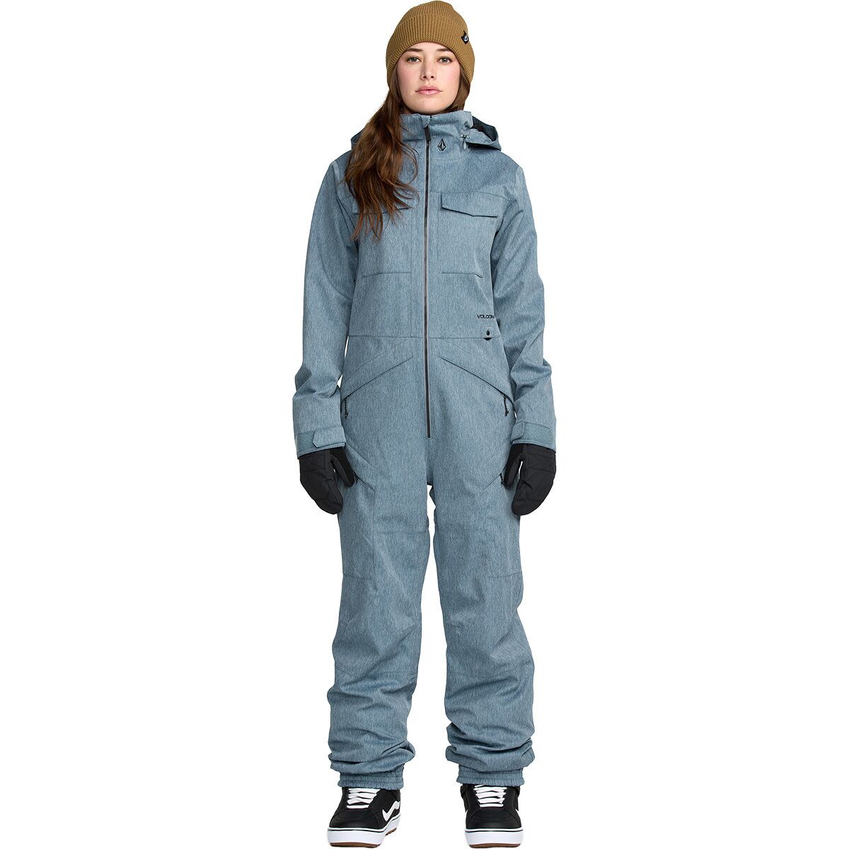 Image of Volcom Shiloh Snow Suit - Women's Denim, XS