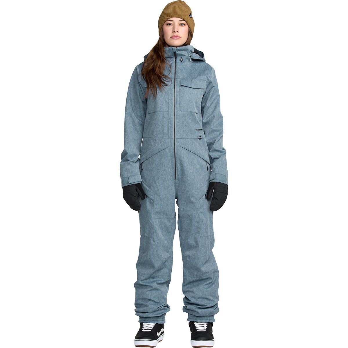 Image of Volcom Shiloh Snow Suit - Women's Denim, L