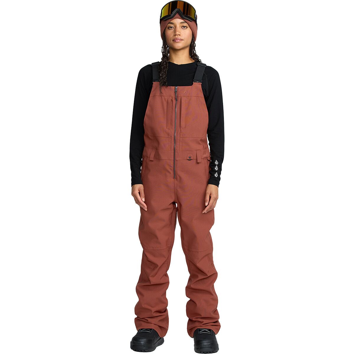 Image of Volcom Swift Bib Overall - Women's Henna, M