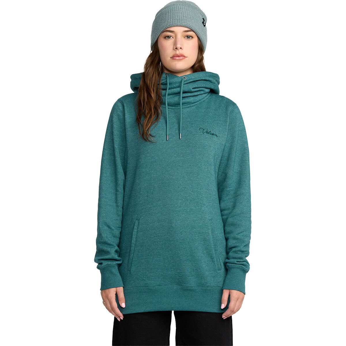 Image of Volcom Tower Pullover Fleece - Women's Atlantic Deep, XS