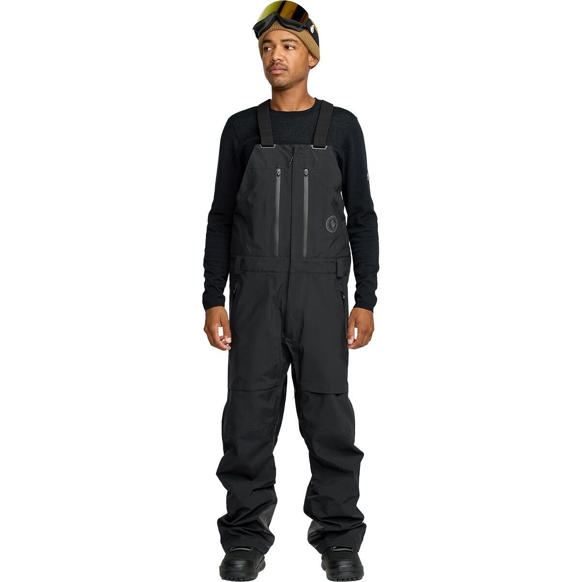 Image of Volcom Anyox Gore-Tex Pro Shell Bib Pant - Men's Black, L