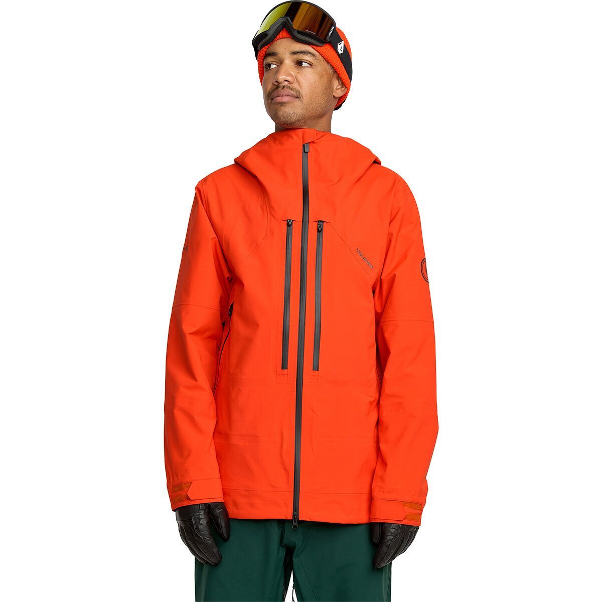 Image of Volcom Anyox Guide Gore Pro Shell Jacket - Men's Orange Shock, L