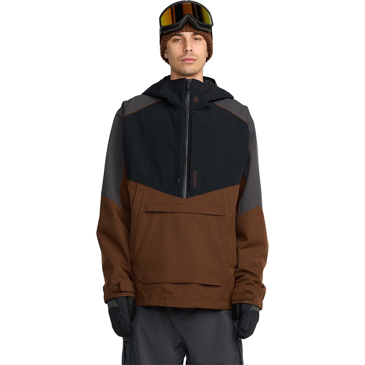 Image of Volcom Brighton Pullover - Men's Brown, XXL