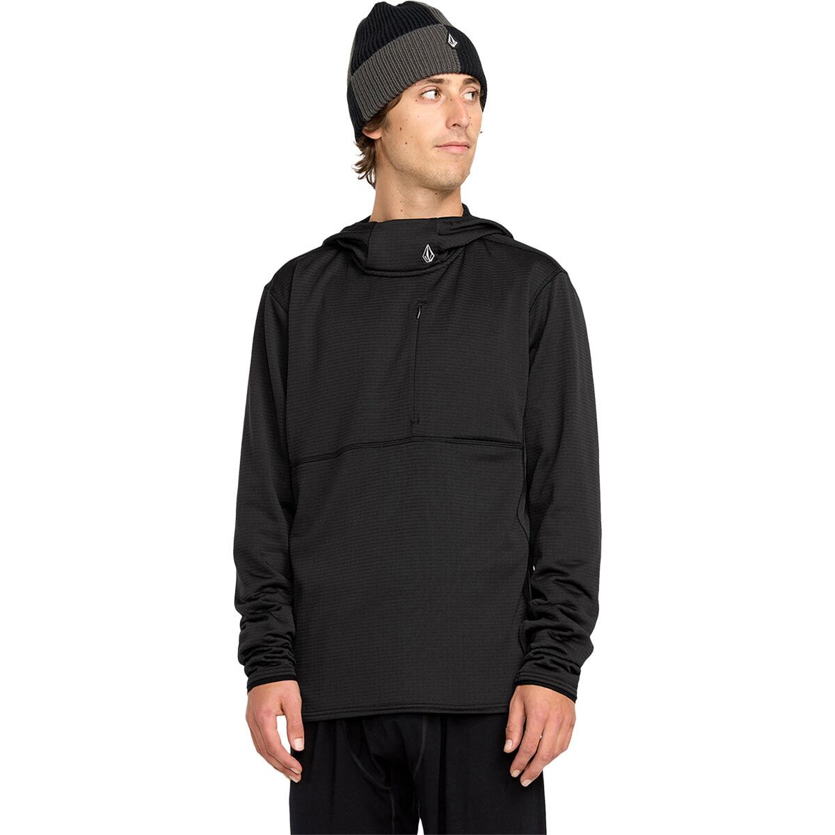 Volcom Gridlock Hooded Pullover Fleece - Men's Black, L