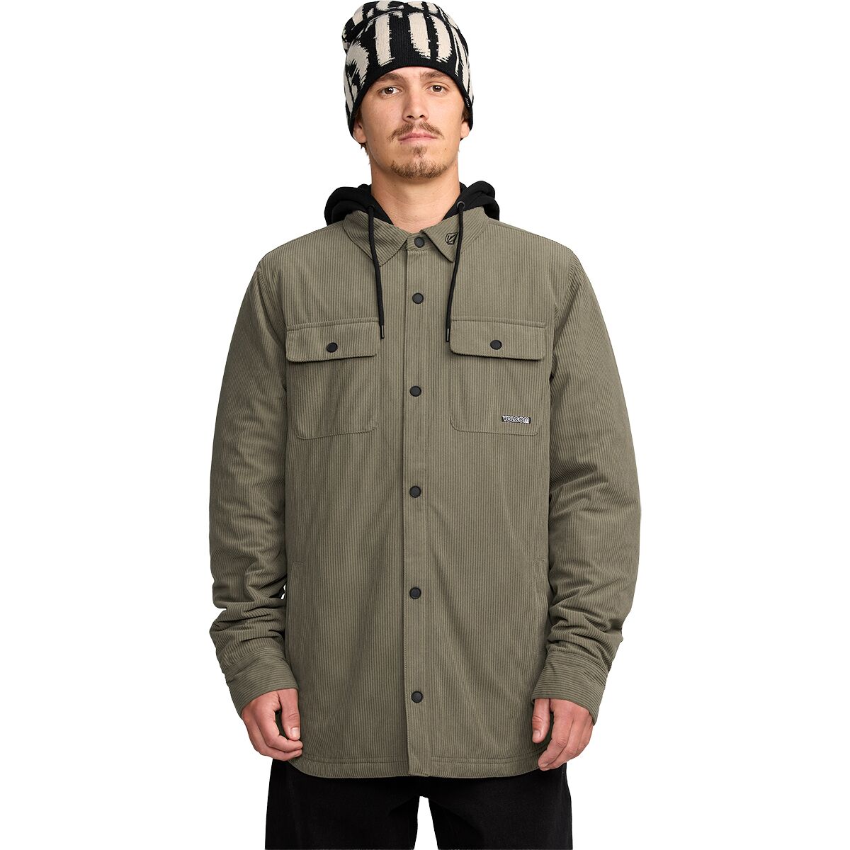Image of Volcom Kenson Ins Flannel - Men's Military, M