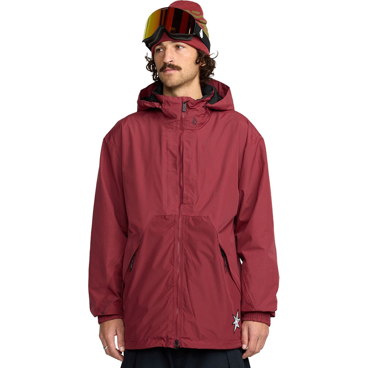 Image of Volcom Longo Gore-Tex Jacket - Men's Burnt Red, XL