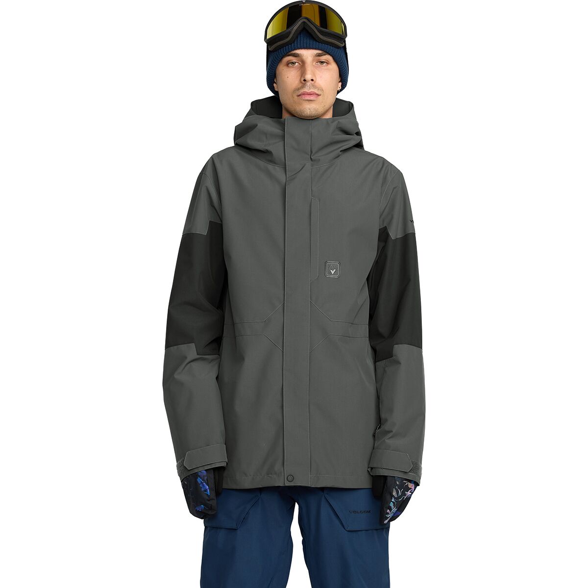 Image of Volcom Primry Insulated Jacket - Men's Dark Grey, XL
