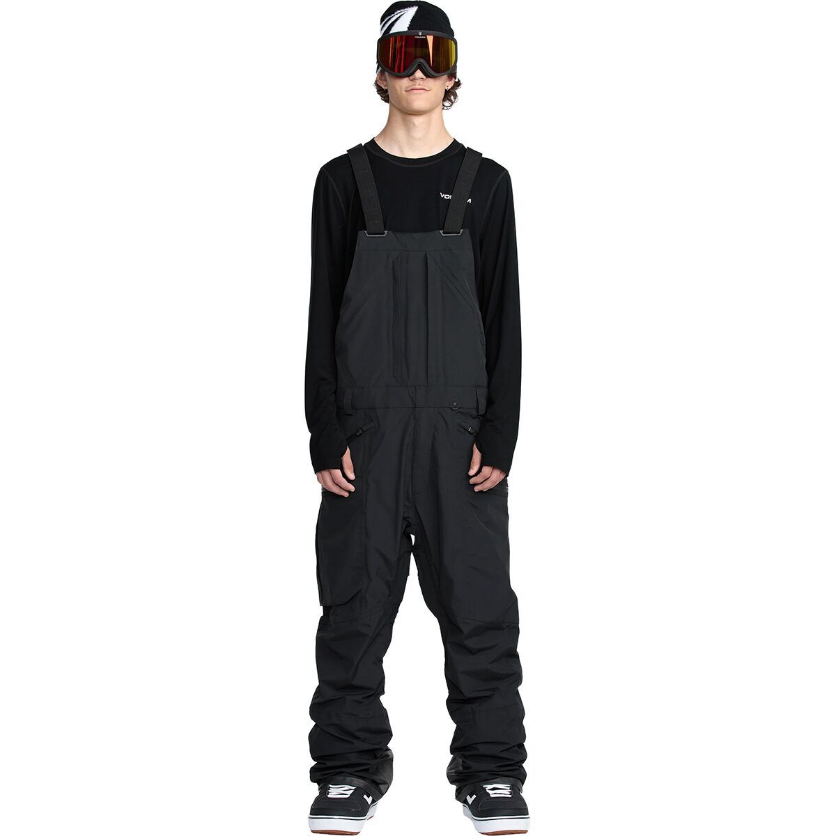 Image of Volcom Rain GORE-TEX Bib Overall - Men's Black, L