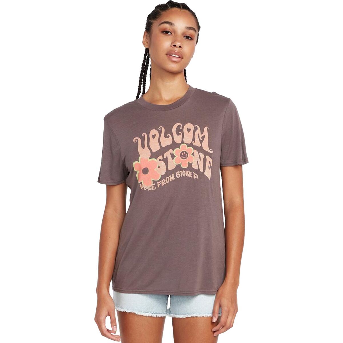 Volcom Tern N Bern Short-Sleeve Shirt - Women's 2023 Slate Grey, S
