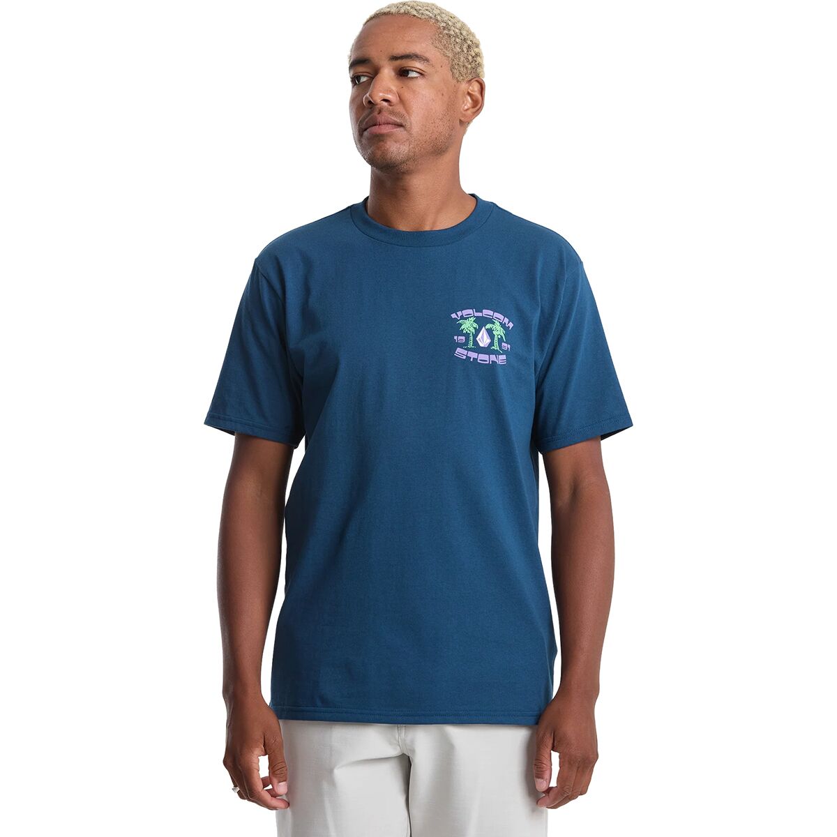 Image of Volcom Fed Up T-Shirt - Men's Dust Bowl Indigo, XL