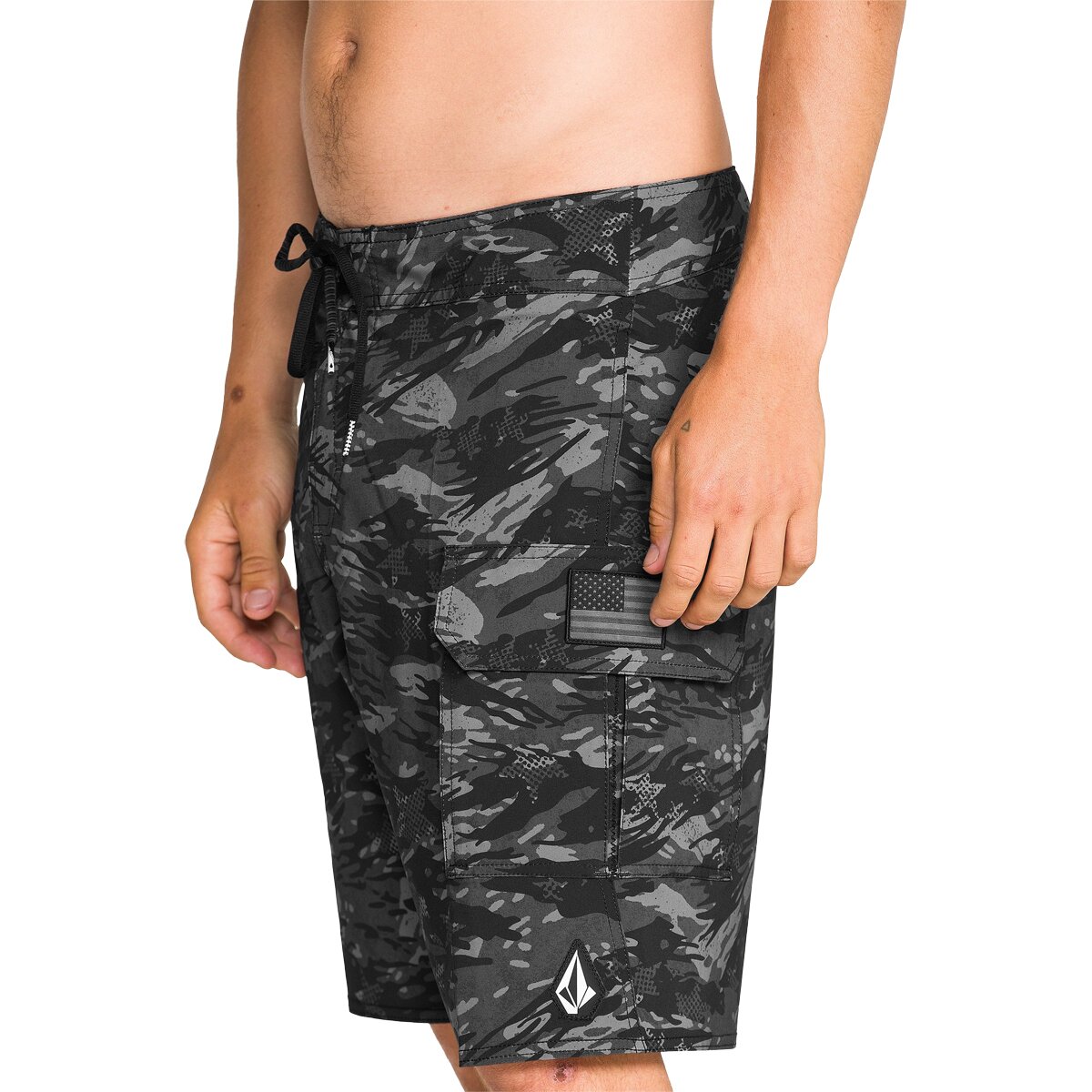 Image of Volcom 4th of July Preemo Mod 20 Board Short - Men's Dark Charcoal, 33