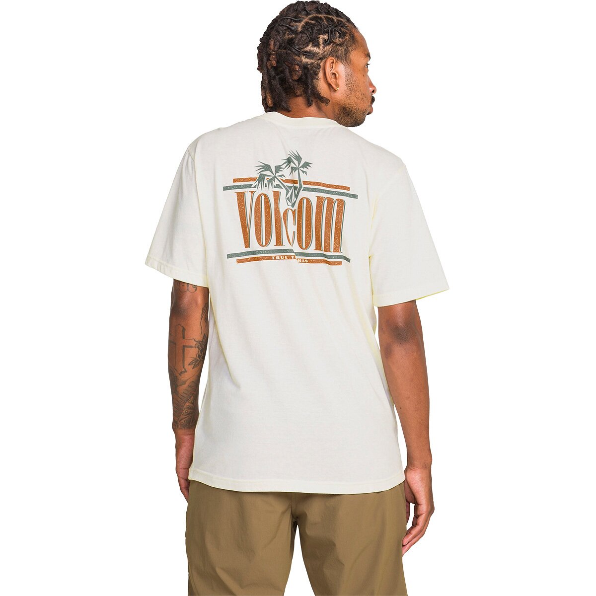 Image of Volcom Breathe Deep Short-Sleeve T-Shirt - Men's Off White Heather, S