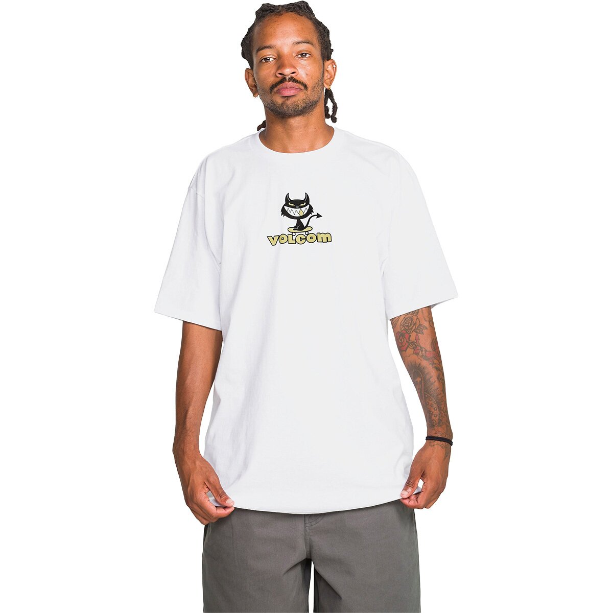 Image of Volcom Devilish Short-Sleeve T-Shirt - Men's White, XL