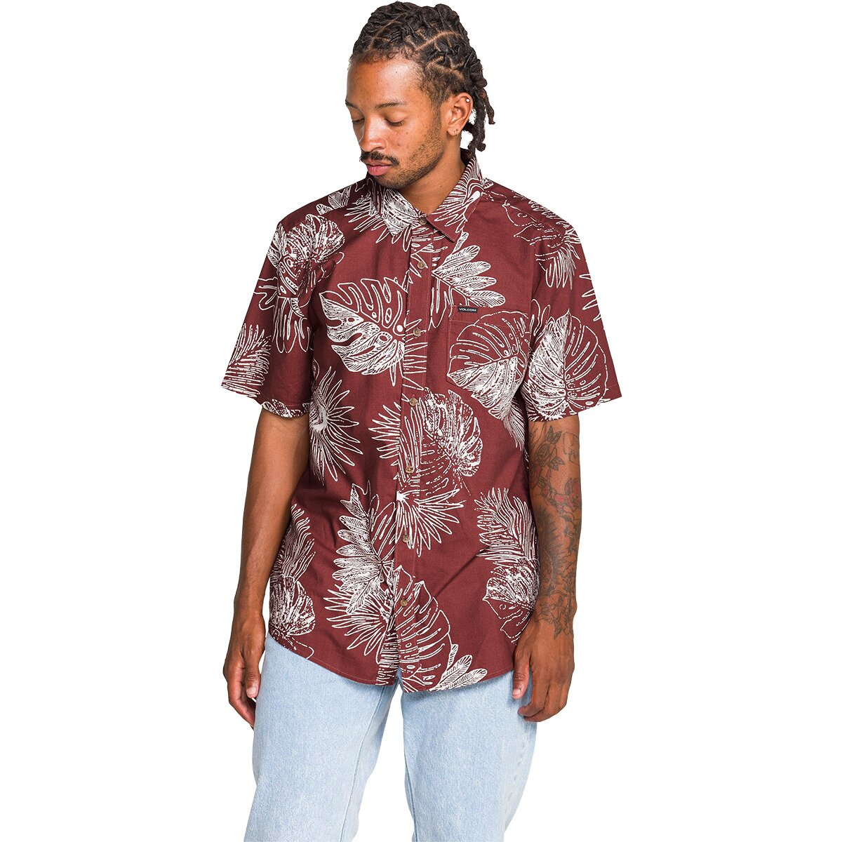 Image of Volcom Monsterious Short-Sleeve Shirt - Men's Apple Butter, XL
