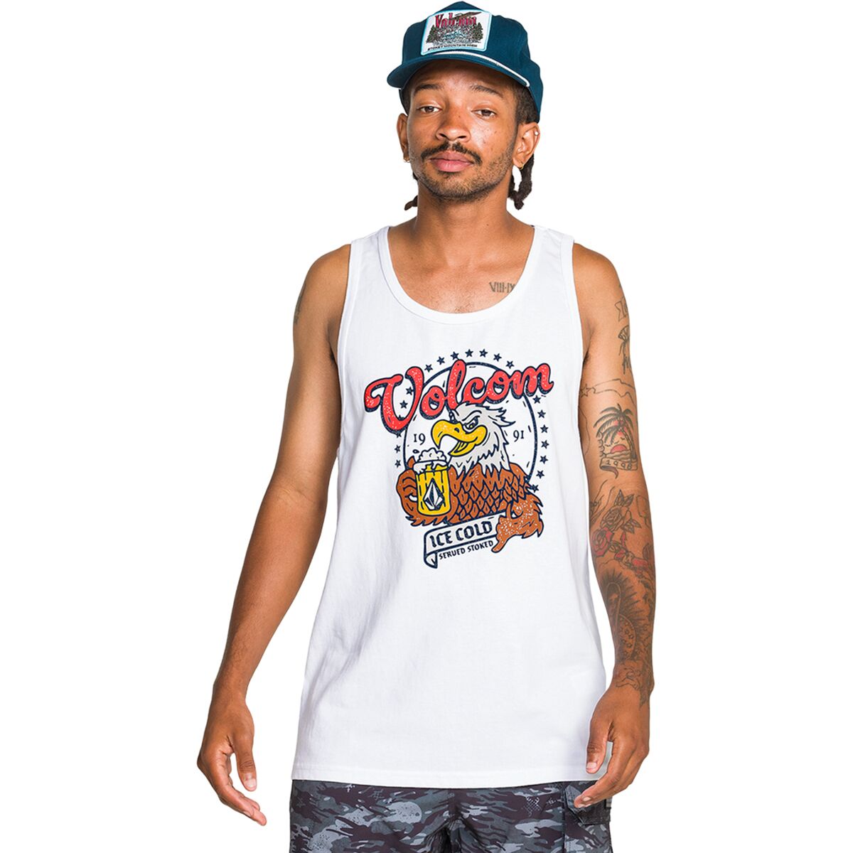 Image of Volcom Serve Stoked Tank Top - Men's White, XL