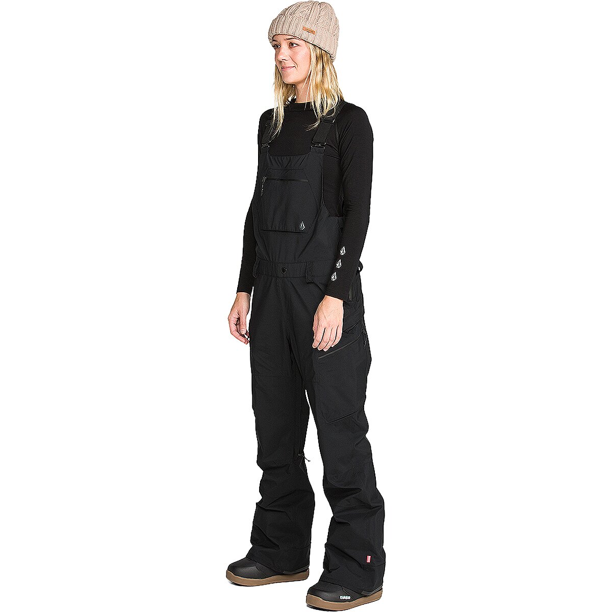 Volcom Ash Stretch Gore Bib Pant - Women's Black, XL