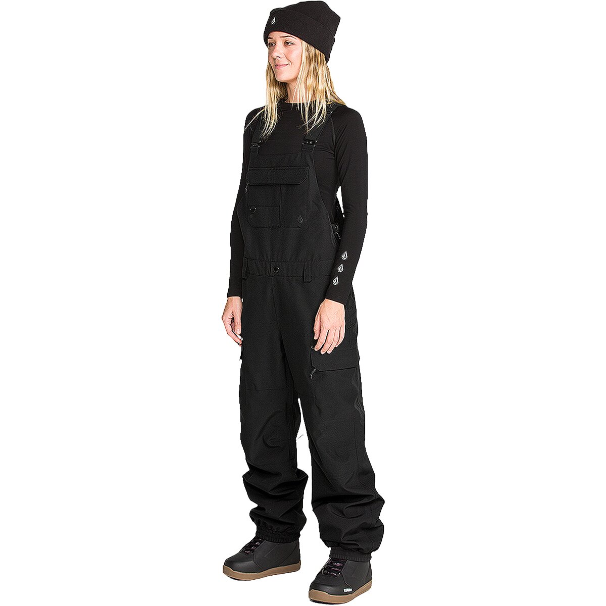 Volcom Creston 3D Stretch Bib Pant - Women's Black, L