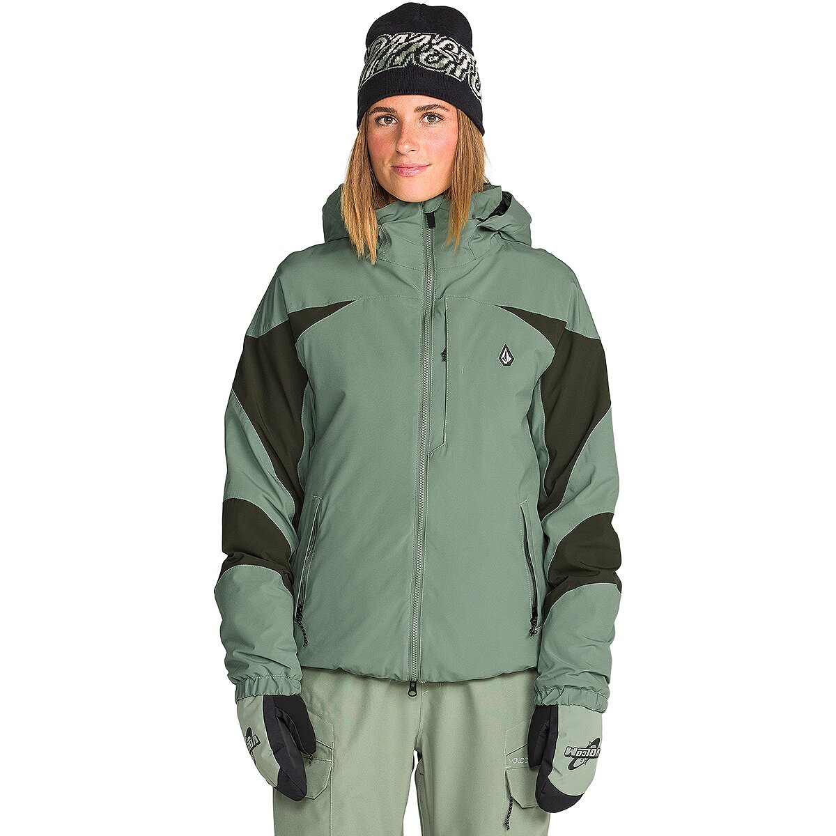 Volcom Shelter 3D Stretch Jacket - Women's Light Green, L