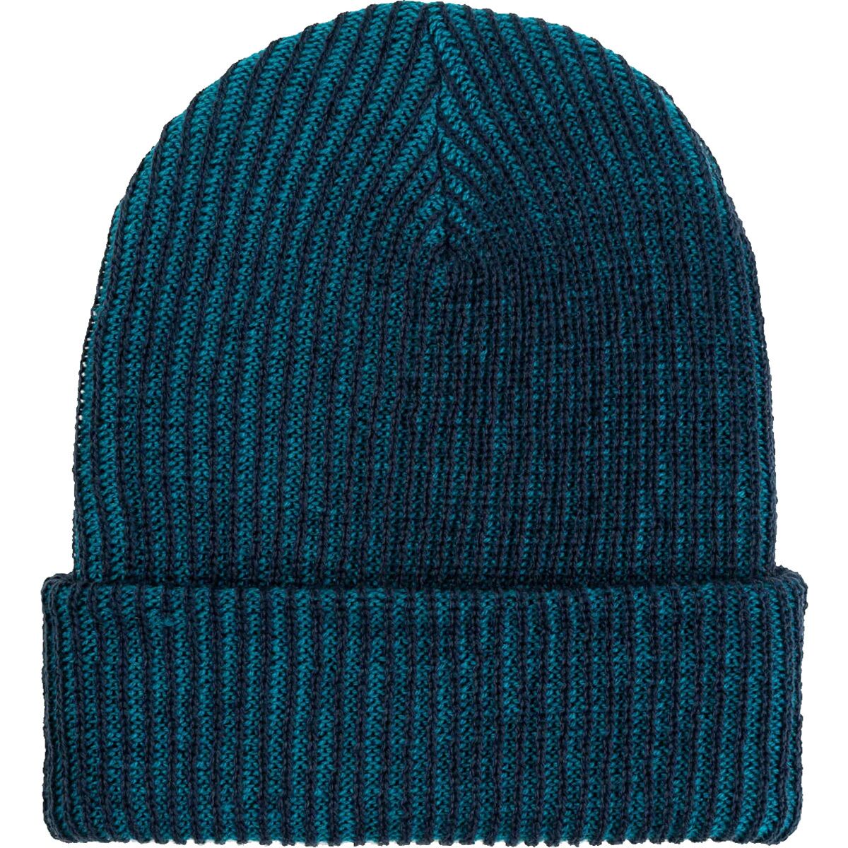 Image of Verloop Simple Rib Knit Beanie Navy Teal, One Size