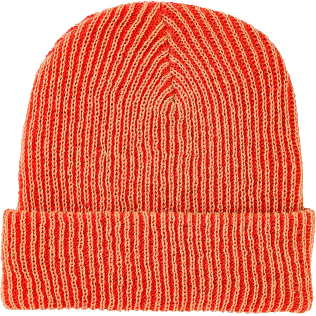 Verloop Verloop Simple Rib Knit Beanie Camel/Poppy, One Size