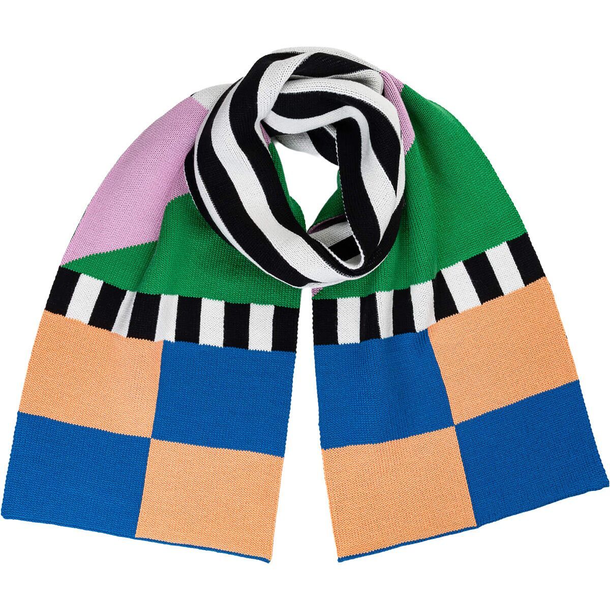 Image of Verloop Kite Big Scarf Peach Cobalt, One Size