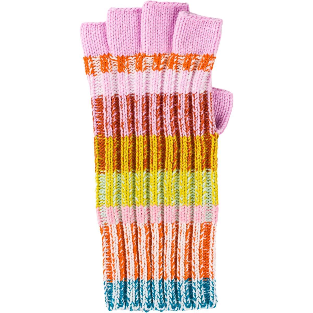 Image of Verloop Mosaic Fingerless Gloves Rust Lilac, S/M