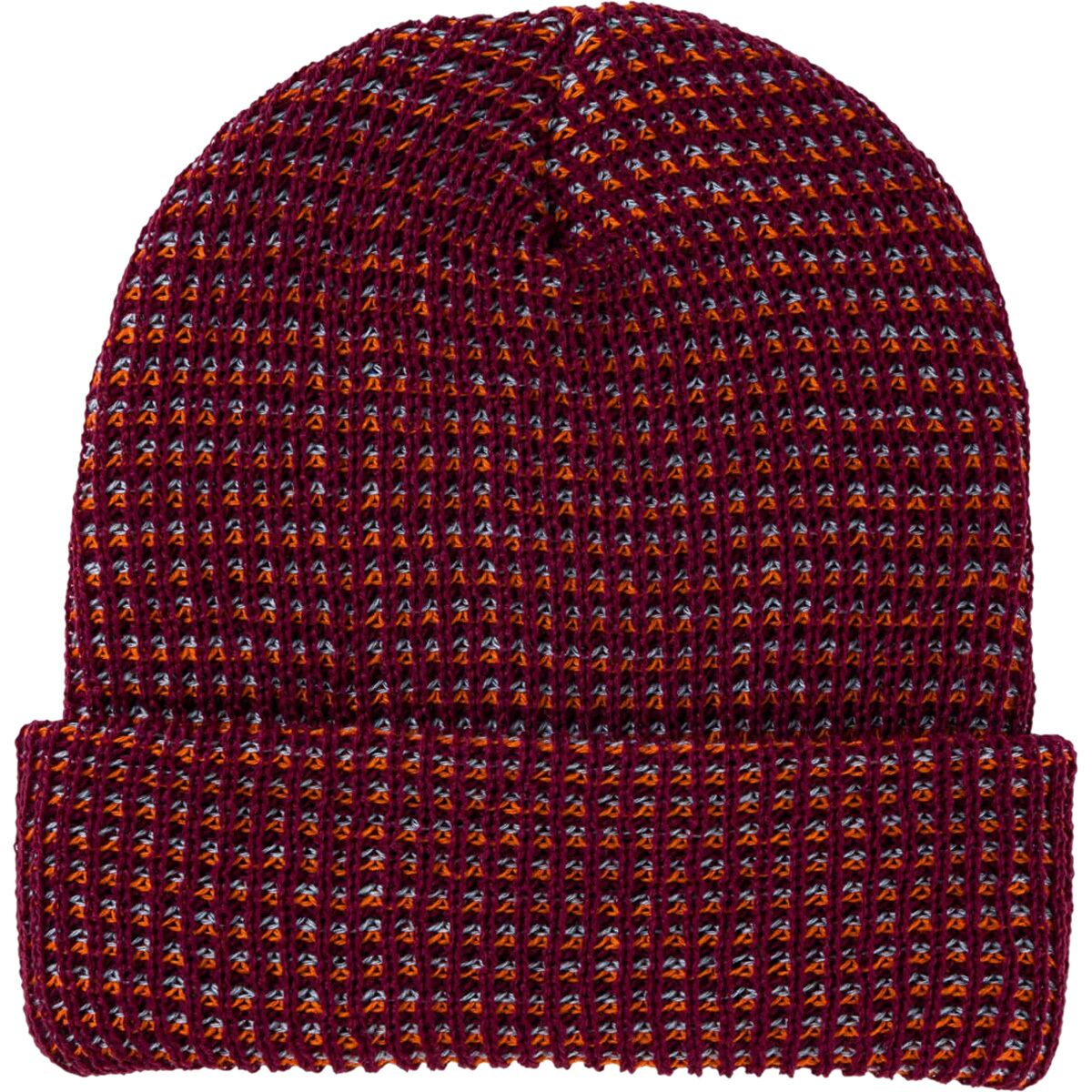 Image of Verloop Simple Grid Beanie Wine Red, One Size