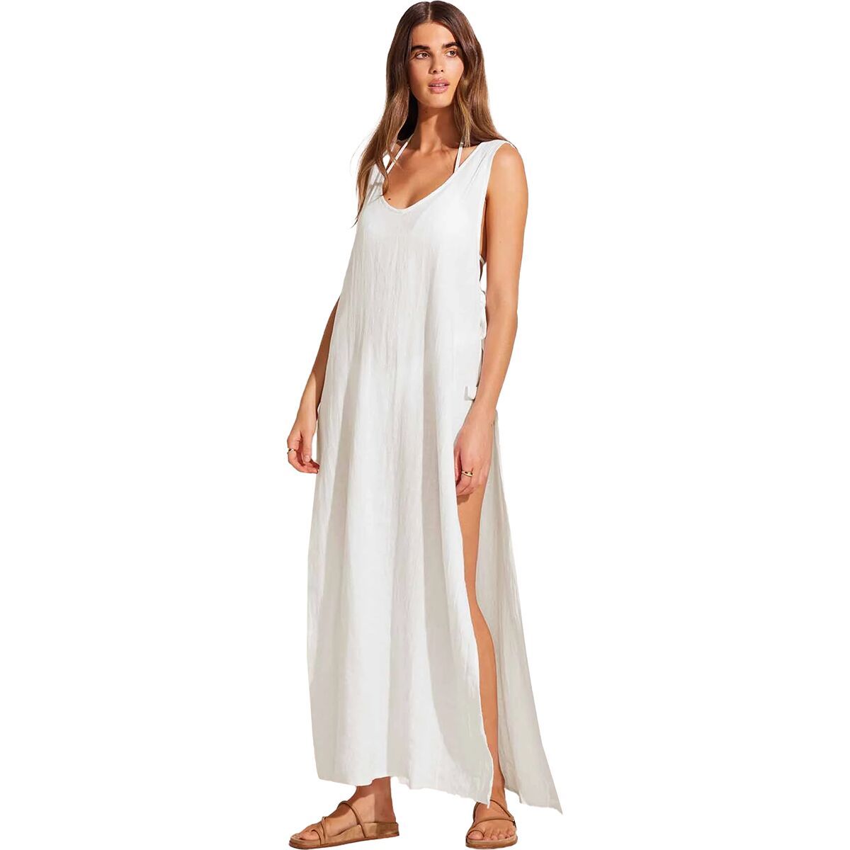 Image of Vitamin A Riviera Dress - Women's White, L