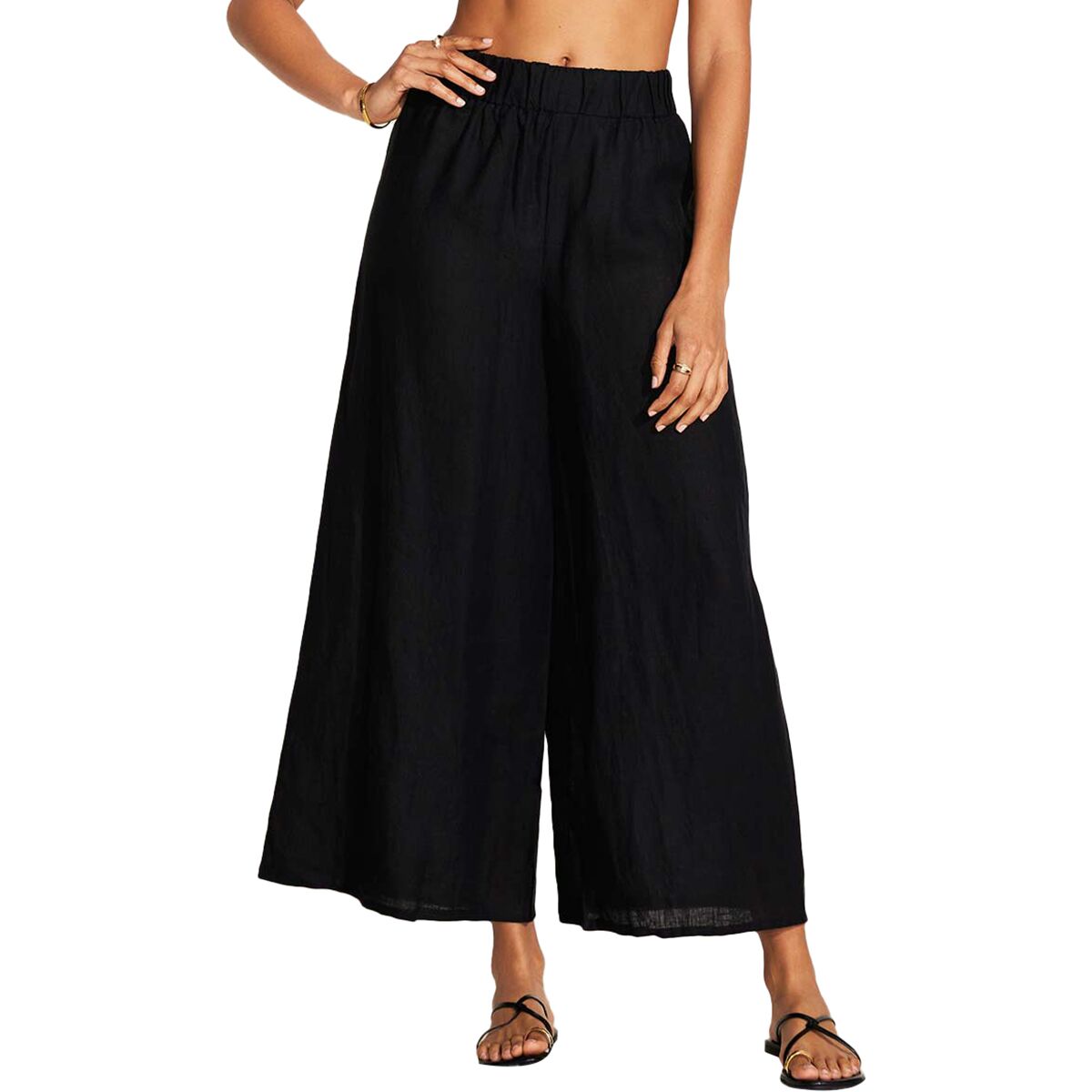 Vitamin A Vitamin A Tallows Wide Leg Pant - Women's Black, L