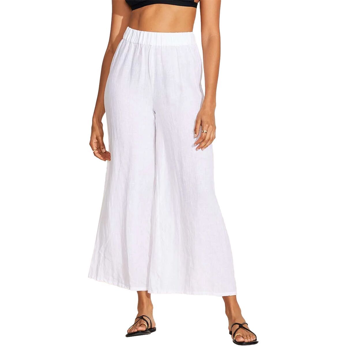 Image of Vitamin A Tallows Wide Leg Pant - Women's White, M