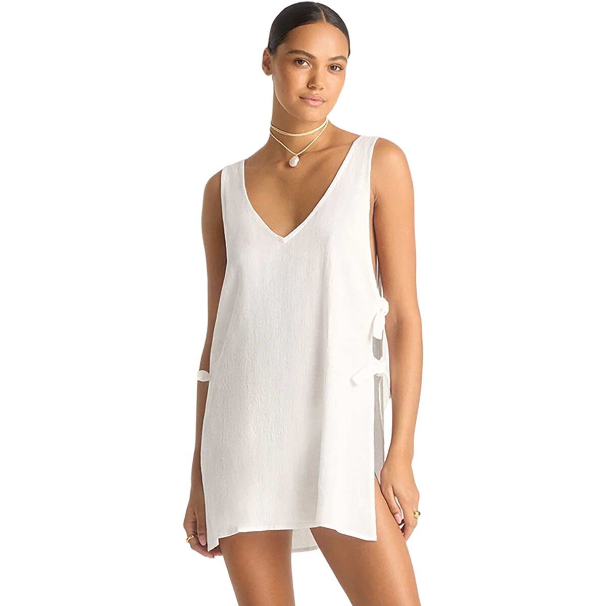 Image of Vitamin A Riviera Mini Dress - Women's White, S