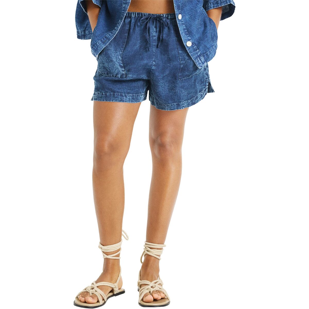 Image of Vitamin A Hana Short - Women's Indigo, S