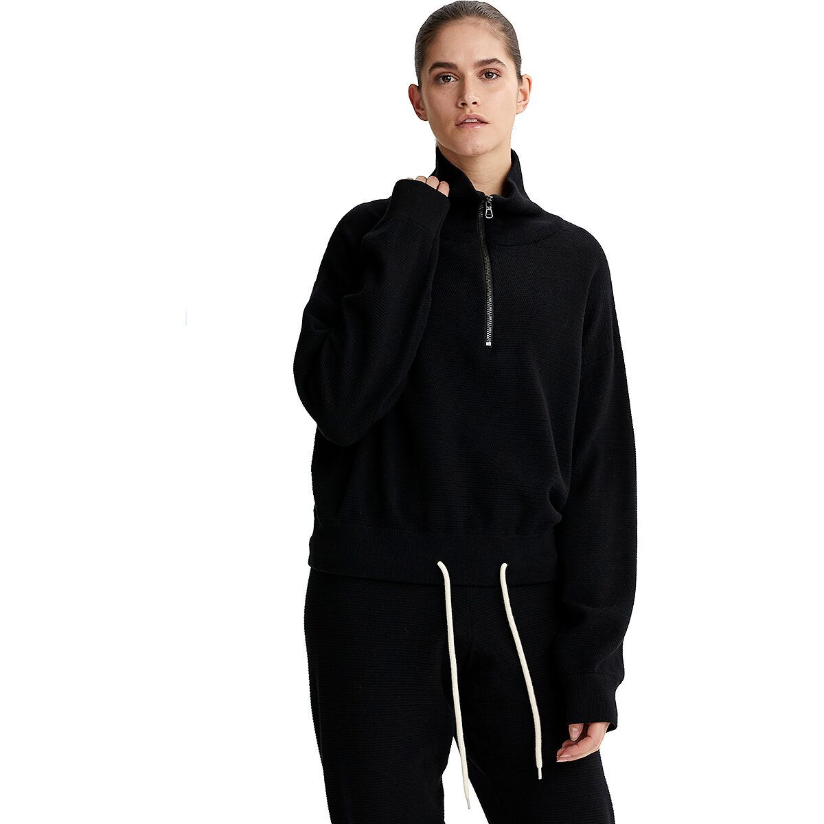 Varley Buckingham 1/2-Zip Pullover - Women's Double Black, XS