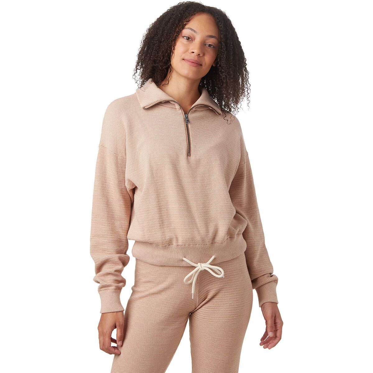 Varley Buckingham 1/2-Zip Pullover - Women's Praline/Ivory, M