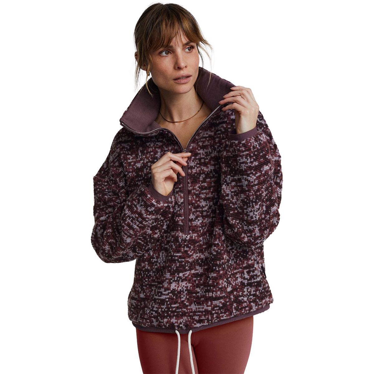 Varley Bailey Half-Zip Pullover - Women's Rose Speckle, M