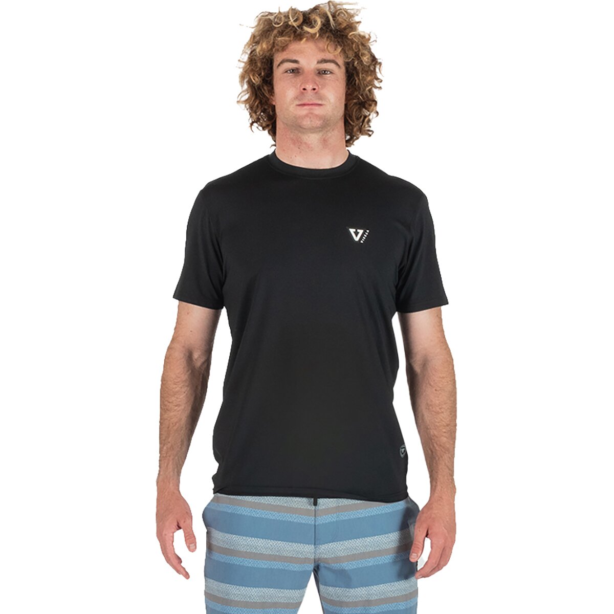 Image of Vissla Twisted Eco Short-Sleeve Shirt - Men's Black, S