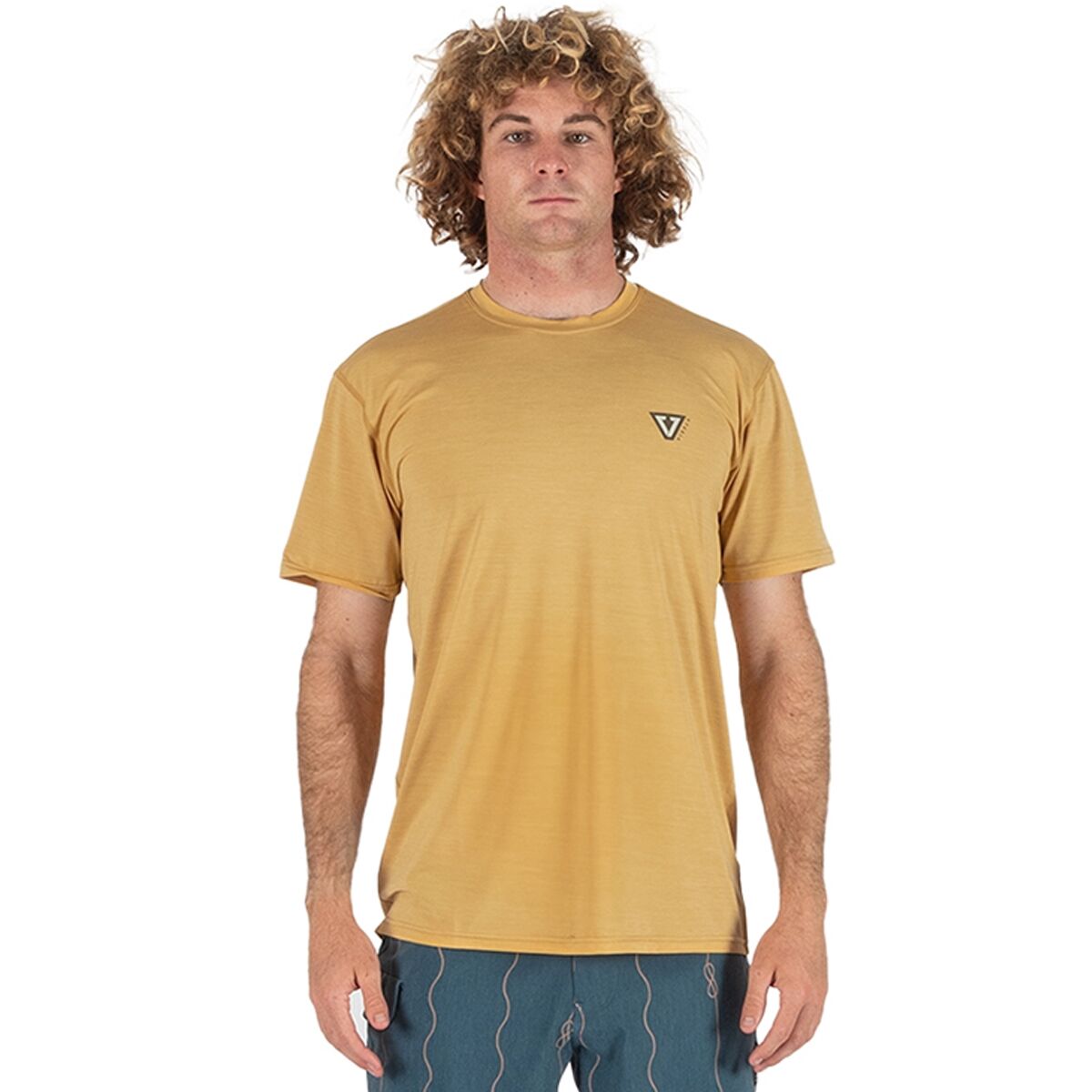 Image of Vissla Twisted Eco Short-Sleeve Shirt - Men's Golden Heather, XL